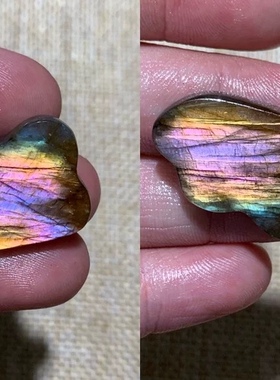 拉长石吊坠云朵不规则随形可爱甜小云朵项链情侣学生简约吊坠女潮