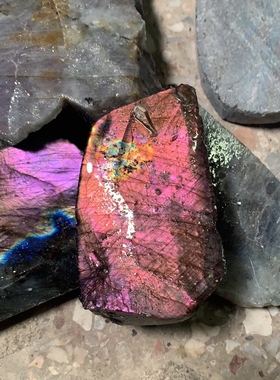 拉长石吊坠云朵银镶嵌芬兰矿黑体灰月光紫彩蓝绿金黄绿色不规则形