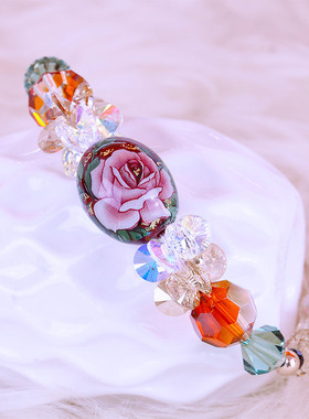 鸿澜单圈名族宫廷复古风水晶手链