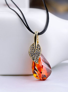 鸿澜短款时尚百搭日韩奥地利水晶