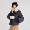 Detachable Islay sweet down jacket with fox fur collar