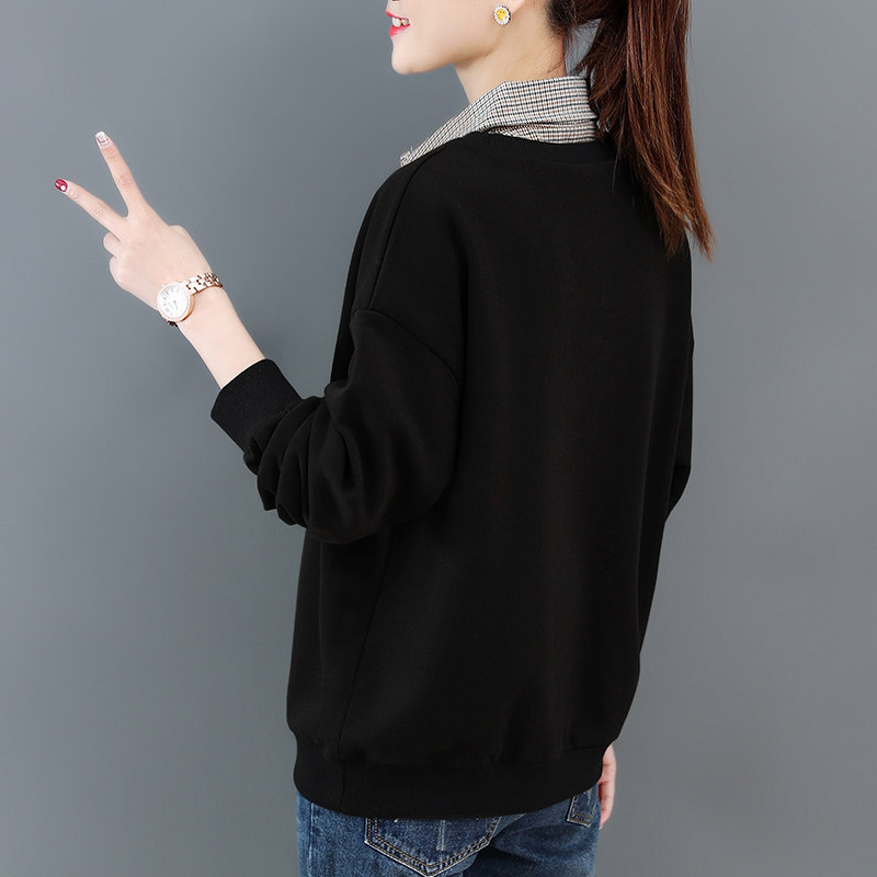 假两件春秋2020年新款潮宽松卫衣 苏盈珈可服饰卫衣/绒衫