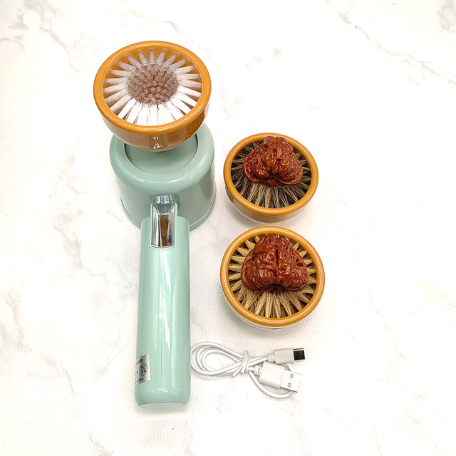 Wenwan walnut bristle pot lid brush
