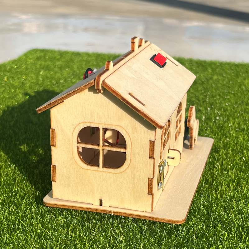 diy手工七彩小木屋房子制作模型科技制作发明材料科学实验玩具 - 图0