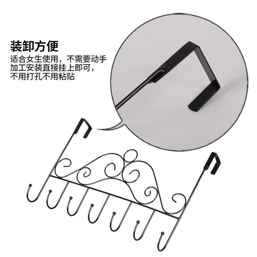 Крючок стоя на полке бесплатно дверной дверь задняя стена, висящая дверь -Дверь -дверь -подвесная вешалка для подвесной одежды для хранения крючка на полке