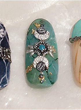 金属美甲饰品现货日本