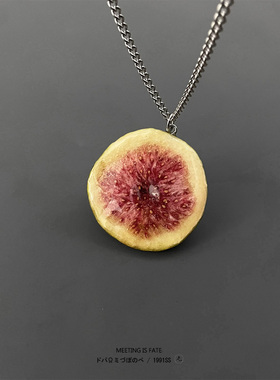 PDSTYLE无花果干百搭钛钢项链