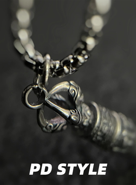 PDSTYLE转运金刚杵图腾项链