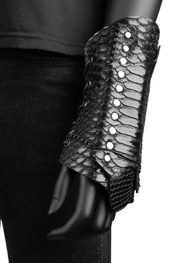 哥特蒸汽朋克护腕护手复古中世纪装扮配饰cosplay黑色棕色飞鱼服