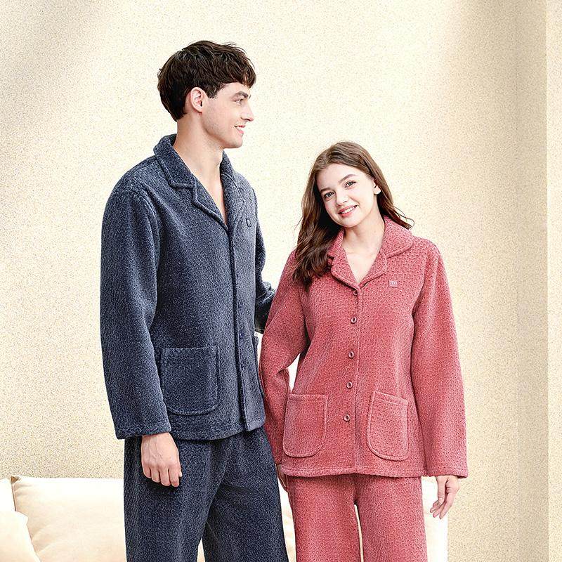 美标情侣珊瑚绒睡衣男士秋冬加厚雪尼尔可外穿法兰绒家居服套装女,淘宝优惠券,粉丝福利购,淘宝优惠卷
