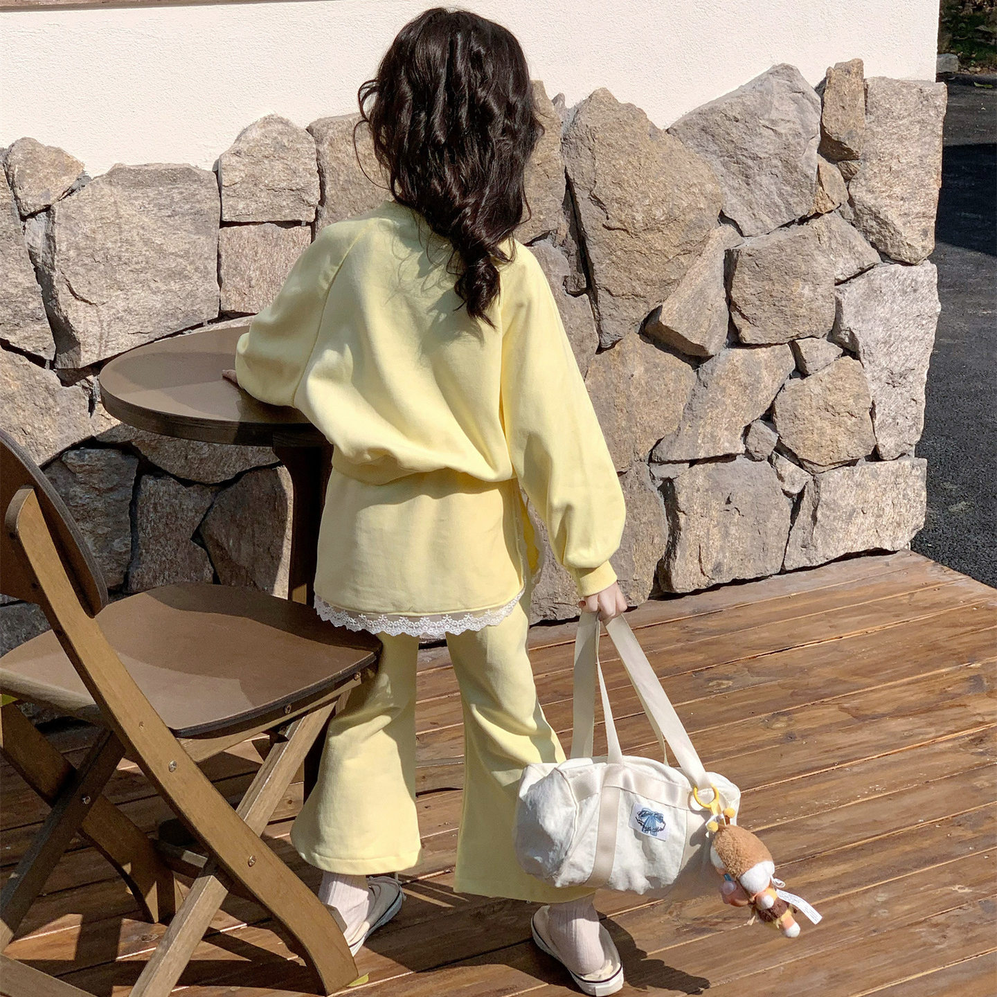 女童卫衣套装2026春季新款女宝宝洋气短款卫衣屁帘卫裤两件套装,淘宝优惠券,粉丝福利购,淘宝优惠卷