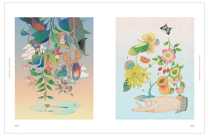 现货 英文原版植物灵感:自然艺术插画 Botanical Inspiration 罗西·桑德斯的花卉 植物绘画指南新思路 18世纪植物作品集画册画集 - 图2