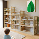 Yuyu solid wood floor-standing bookshelf three inspirational bookcase