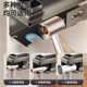 Hole-free bathroom wall-mounted multifunctional hair dryer storage