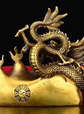 黄铜避火龙工艺品摆件