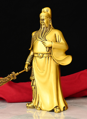 纯铜关羽佛像镇宅摆件