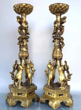 黄铜招财供佛古典寺庙