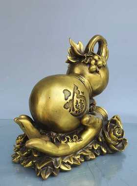 酒柜装饰佛手纯铜工艺品