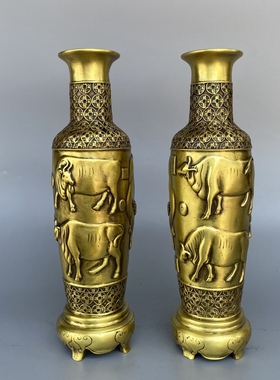 黄铜平安中式家庭牛气冲天