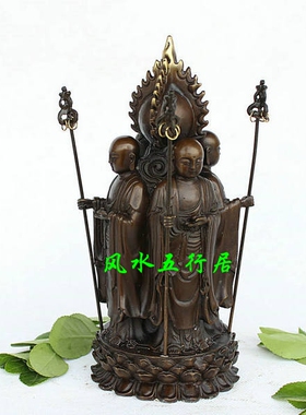 客厅四面佛纯铜造型美观大气