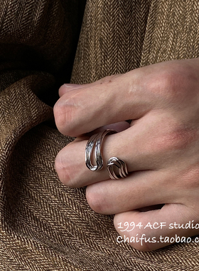 欧美金属线条多层缠绕手镯