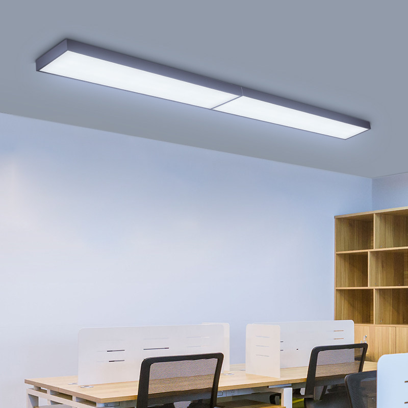 办公室LED吸顶灯简约长方形会议室办公灯阳台过道平板长条灯具,淘宝优惠券,粉丝福利购,淘宝优惠卷