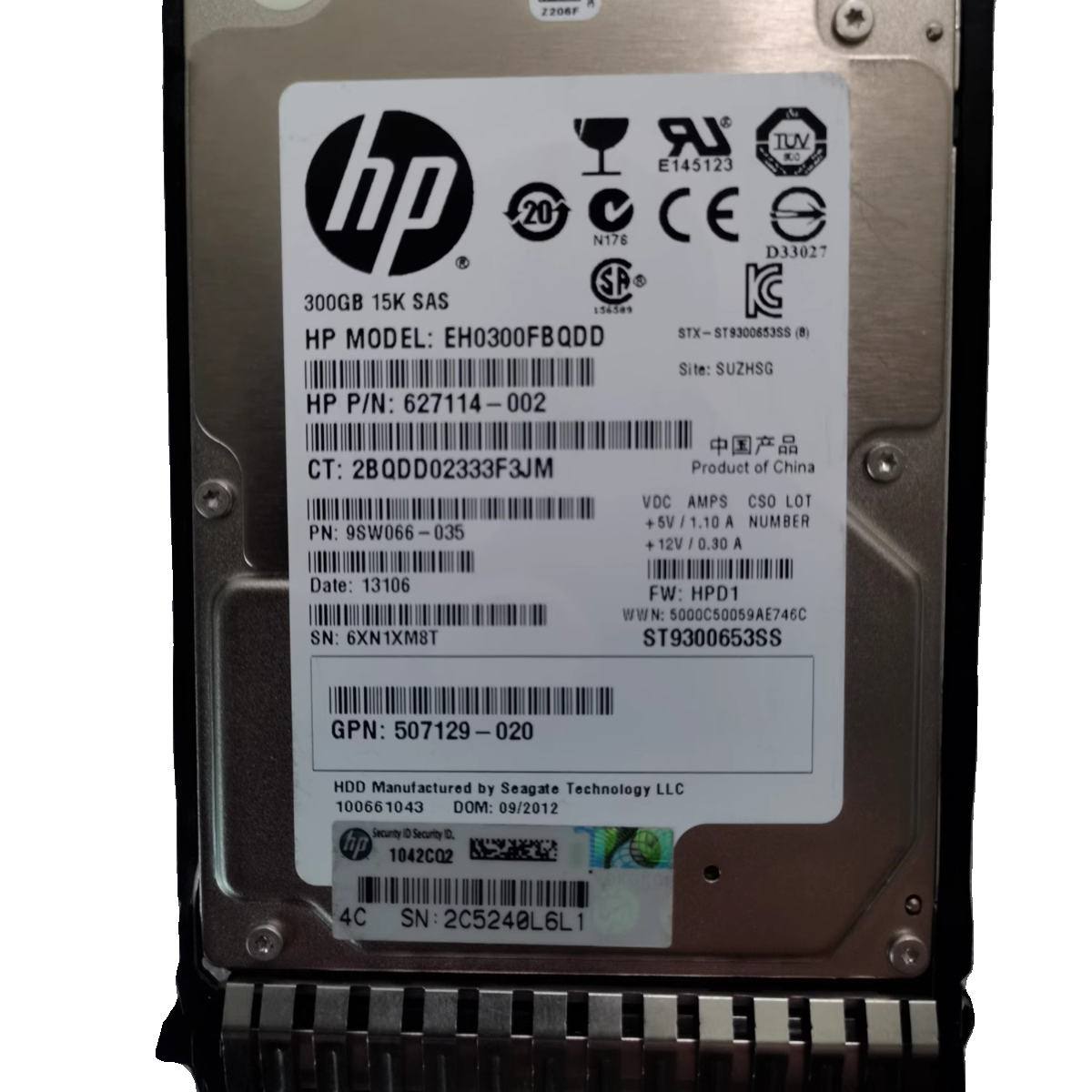 HP 653960-001 627114-002 652611-B21 300G 15K 2.5 SAS G8 G9盘-图3