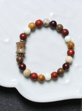 民族风多宝珠竹节六字箴言月光石