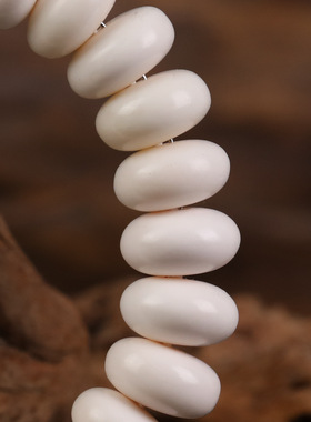 藏式鹿骨雕刻算盘珠手链diy高抛