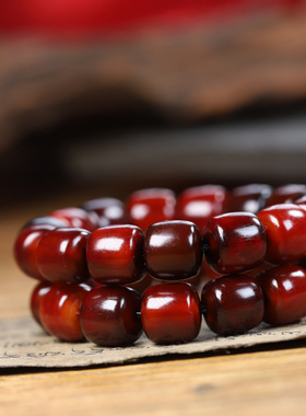 天然满血山龟甲手串桶珠山龟壳黄