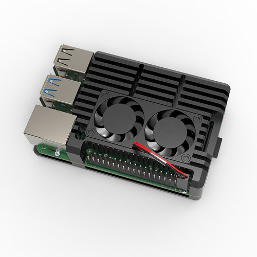 树莓派4b主板外壳RaspberryPi4 b型盒子4b/4代铝合金散热壳子配件 - 图3