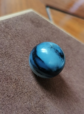 结缘 新疆和田玉青花籽料圆珠单珠配珠卡20锁骨链珠子