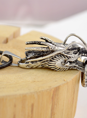 银缘宝吊坠韩版霸气风男款项链