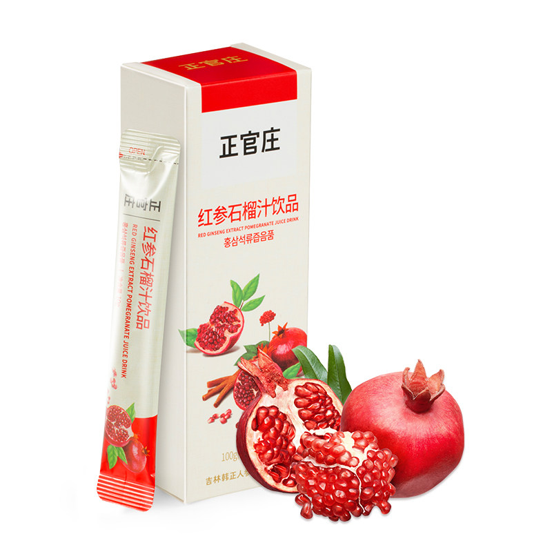 韩国正官庄红参液红石榴饮品高丽参 德佳食品人参/园参及其制品