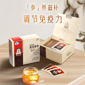 正官庄韩国进口6年根高丽参茶5包人参茶养生茶红参茶