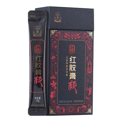 临期韩国正官庄菊粉红参阿胶膏红胶膏颜枸杞黄精茯苓膏颜10袋