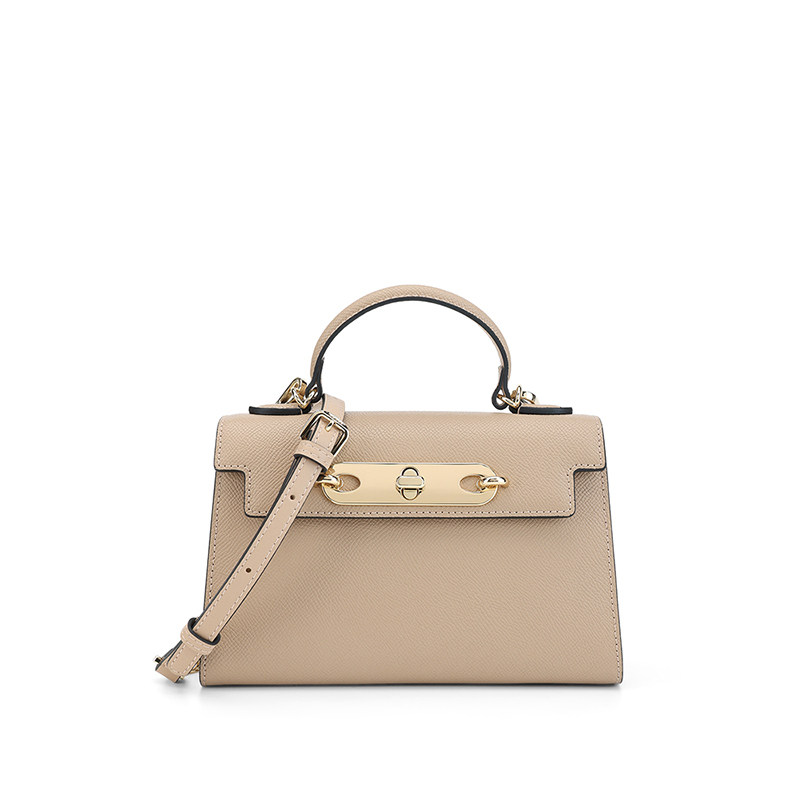 红谷2022新款潮牛皮单肩轻奢手拎包 红谷女士包袋