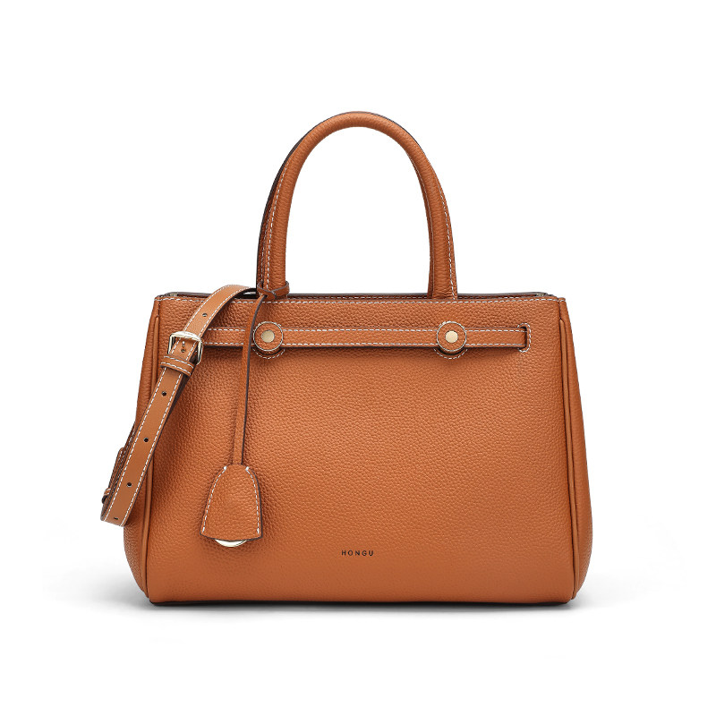 红谷2023新款真皮单肩大容量手提包 红谷女士包袋