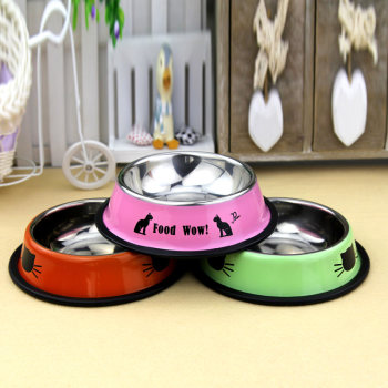 Pet Dog Bowl Cat Bowl Stainless Steel Bowl Cat and Dog Stainless Steel Bowl ດຽວອາຫານຫມາ Bowl Water Basin Supplies