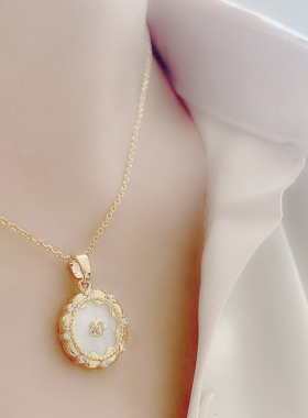 欧美风贝壳sumni/莎米尼锁骨链女