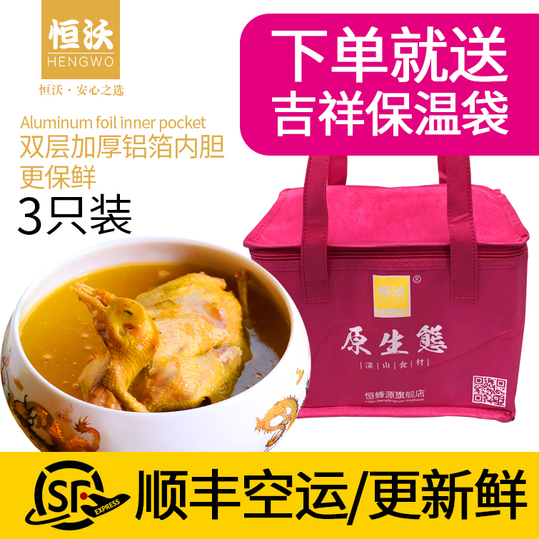 恒蜂源旗舰店顺丰空运新鲜土鸽子3只烤乳鸽农家散养土鸽子活体现杀鸽子肉生鲜1