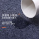 Alfombra de suelo insonorizada comercial completa para dormitorio resistente a las manchas gris