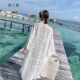 Summer women's fresh lace thin shawl loose