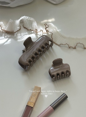 RZSTUDIO“低饱和”抓夹果冻后脑勺盘发夹子头饰韩版刘海夹女发夹