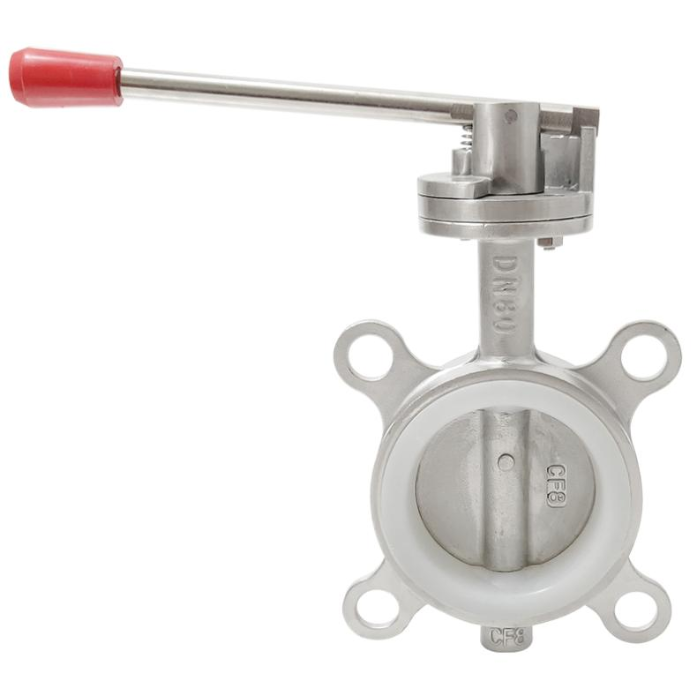 304不锈钢手动对夹蝶阀D71X-16P衬硅胶丁晴四氟开关水阀DN50 100,淘宝优惠券,粉丝福利购,淘宝优惠卷