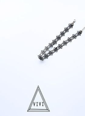 CHOKER黑色颈带项圈锁骨饰品