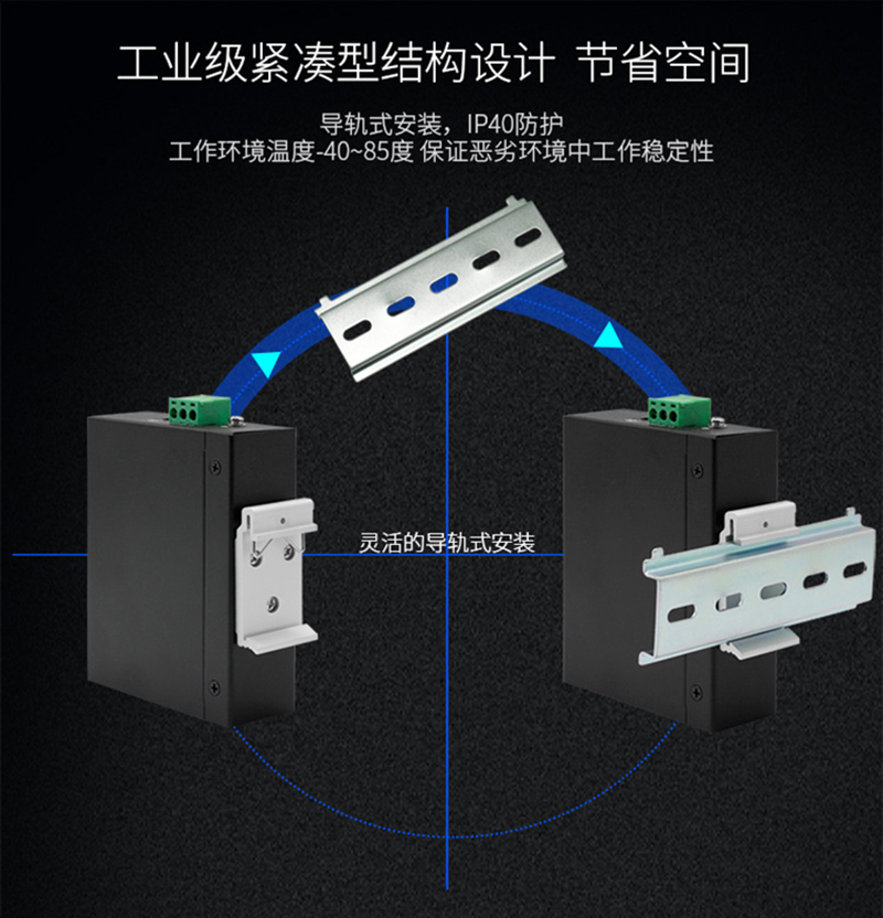 宇泰UT-6001B串口通讯服务器工业级TCP/IP转串口10/100M 1口232/485/422转工业以太网络转换器设备联网包邮-图1