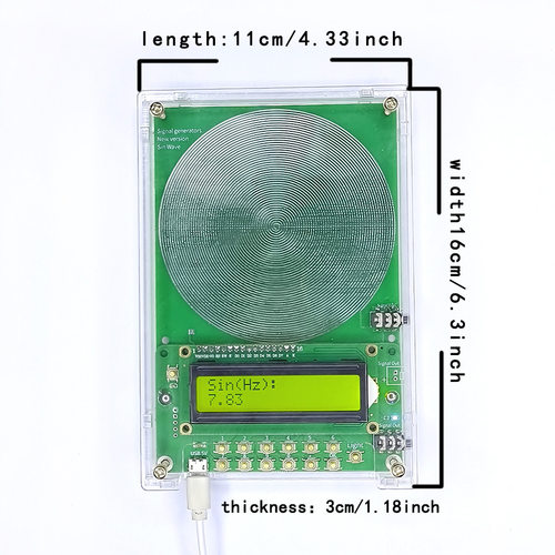 新款0.1Hz~99999Hz可调频舒曼波发生器带btx V2 V3天线板可接天线 - 图0