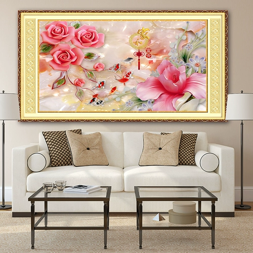 青飞 Главная и Джиутан Роуз Лили Кросс наносит новую гостиную пион цветок kaigui guiju cai line picture