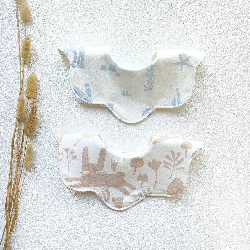 婴儿童360度双层A类纯棉防水接口水巾宝宝花朵小围嘴围巾假领子,淘宝优惠券,粉丝福利购,淘宝优惠卷